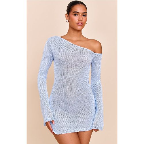 Mini robe à col bardot et sequins | Taille Large - PrettyLittleThing - Modalova