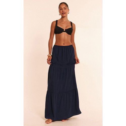 Jupe de plage longue fluide en effet lin tissé à étages - PrettyLittleThing - Modalova