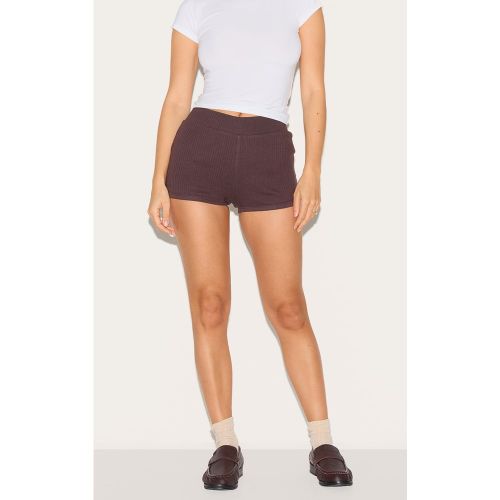 Micro short en jersey côtelé - PrettyLittleThing - Modalova