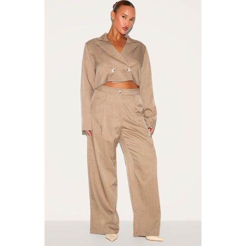 Plus Pantalon de tailleur large tissé - PrettyLittleThing - Modalova