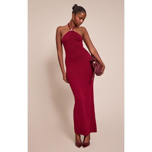 Robe longue à dos nu et empiècement | Taille Large - PrettyLittleThing - Modalova
