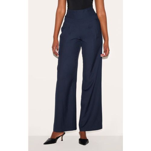 Pantalon de tailleur à taille haute et détail corset derrière - PrettyLittleThing - Modalova