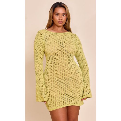 Shape Mini robe en maille style crochet pâle - PrettyLittleThing - Modalova