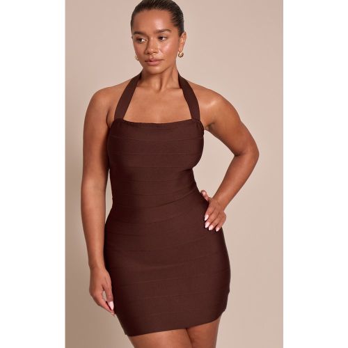 Body sculptant à bandes, col halter | Taille 40 - PrettyLittleThing - Modalova