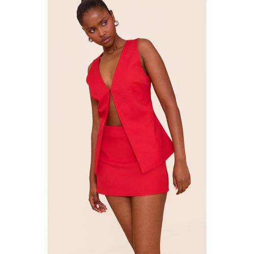 Mini-jupe de tailleur tissée à taille mi-haute - PrettyLittleThing - Modalova