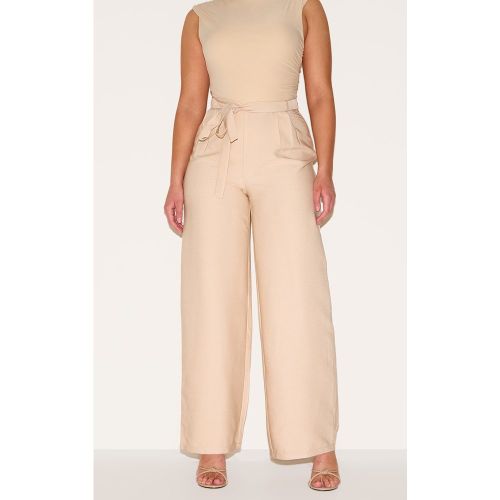 Shape Pantalon large tissé à taille haute et ceinture - PrettyLittleThing - Modalova
