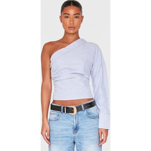 Blouse asymétrique cintrée à rayures - PrettyLittleThing - Modalova