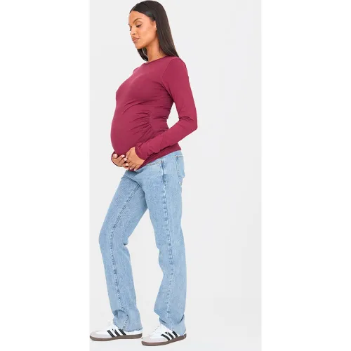 Maternité Jean de grossesse long droit - PrettyLittleThing - Modalova
