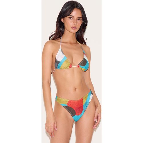 Haut de maillot de bain imprimé abstrait triangle - PrettyLittleThing - Modalova