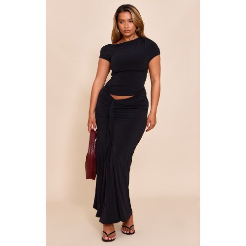 Shape Épaules Dénudées Dos Lacé Détail Drapé Mi-Longue Robe - PrettyLittleThing - Modalova