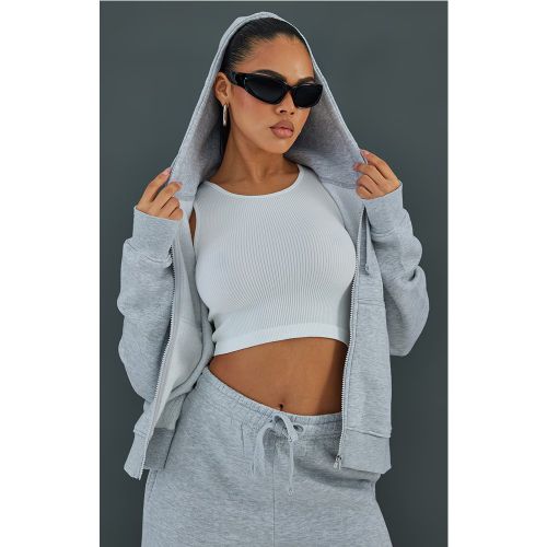 Hoodie en Sweat oversize à capuche et zip - PrettyLittleThing - Modalova