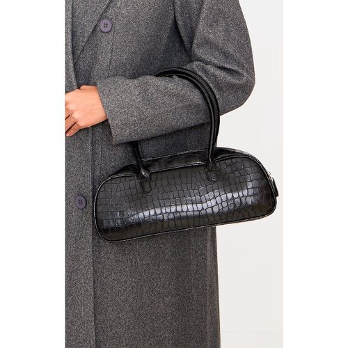 Sac à main baguette en PU effet croco - PrettyLittleThing - Modalova