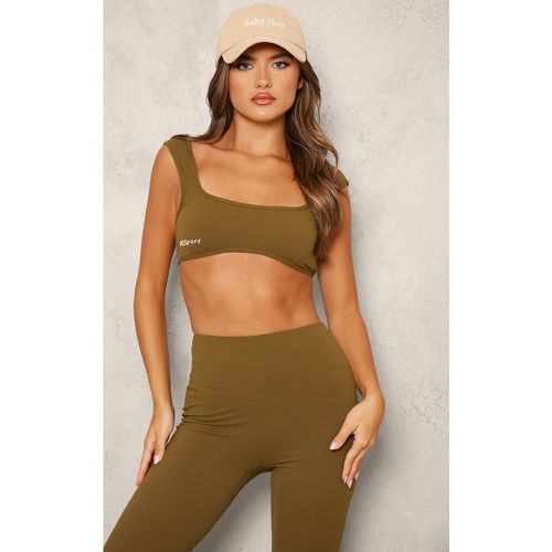 PLT Sport Soutien-gorge de sport dos nu à contours Sculpt et détaillé sous le buste - PrettyLittleThing - Modalova