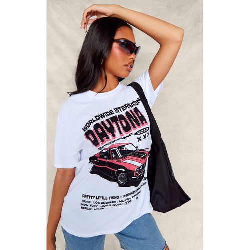 T-shirt à imprimé voiture Daytona - PrettyLittleThing - Modalova