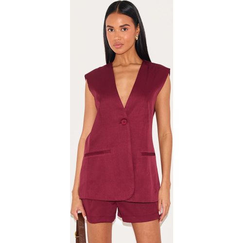 Veston long de tailleur tissé deluxe - PrettyLittleThing - Modalova