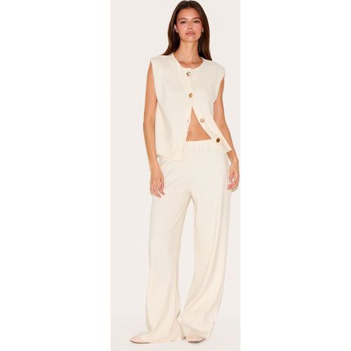 Pantalon droit côtelé brossé à taille basse - PrettyLittleThing - Modalova