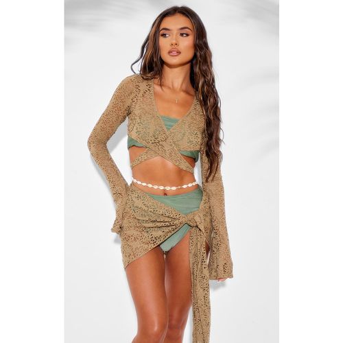 Top de plage cache-coeur en maille filet - PrettyLittleThing - Modalova