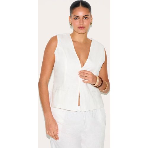 Plus Gilet en effet lin | Taille 54 - PrettyLittleThing - Modalova