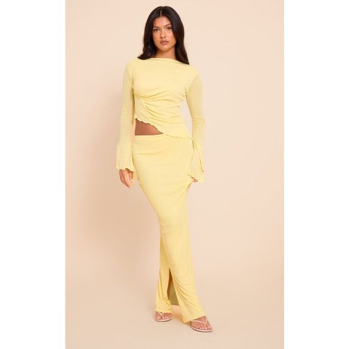 Jupe longue en mesh dévoré - PrettyLittleThing - Modalova