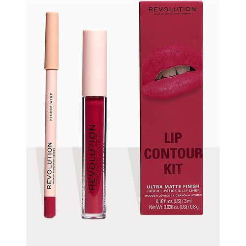 Makeup Revolution Kit de contour des lèvres Fierce Wine - PrettyLittleThing - Modalova