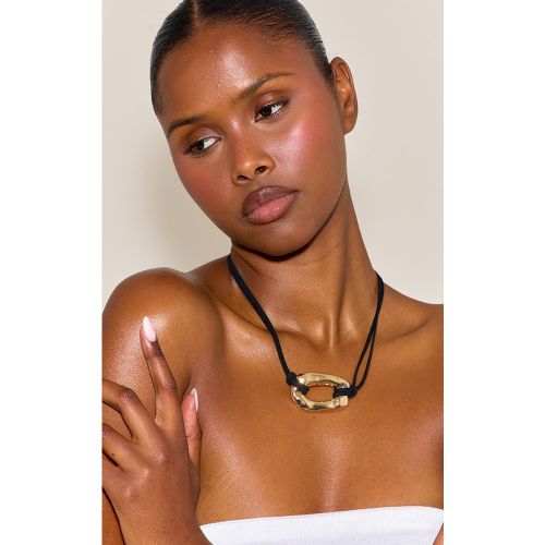 Collier à pendentif XXL oval - PrettyLittleThing - Modalova