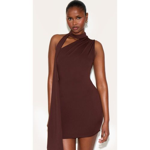 Robe Mini Tact Doux Drapée Une Épaule - PrettyLittleThing - Modalova