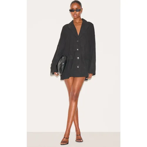 Robe blazer oversize en velours côtelé - PrettyLittleThing - Modalova