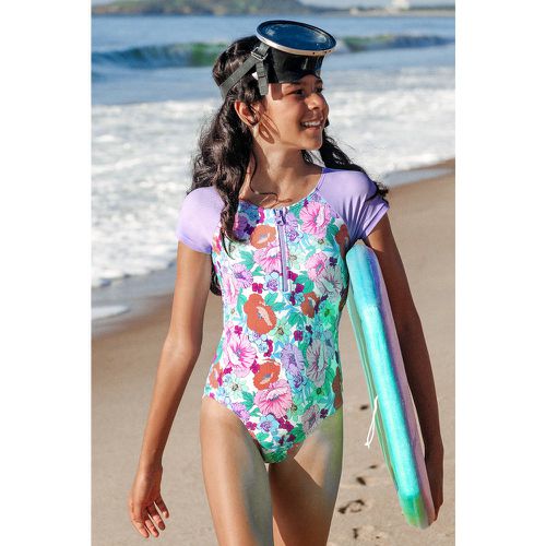 Maillot de bain une pièce anti-uv à zip sur le devant - CUPSHE - Modalova