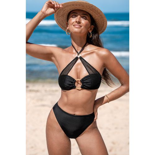 Bikini à joint torique en mesh et bas avec taille haute effronté - CUPSHE - Modalova