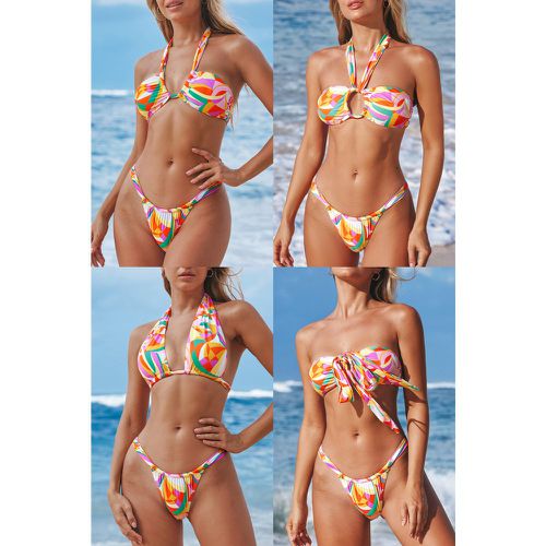 Bikini avec joint torique à imprimé géométrique extra effronté - CUPSHE - Modalova