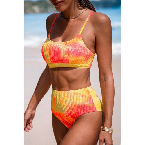 Bikini tie dye avec col scoop et bas standard - CUPSHE - Modalova