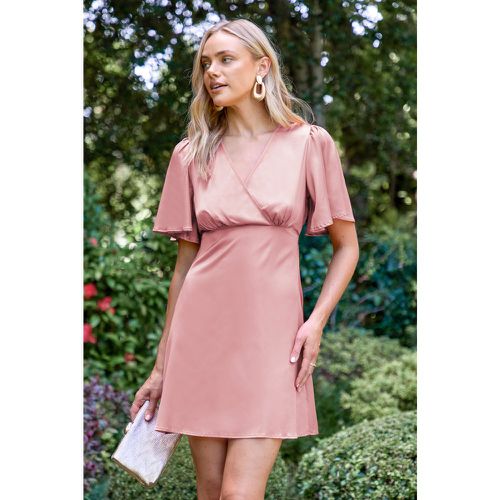 Robe mini avec col surplis et manches évasées - CUPSHE - Modalova