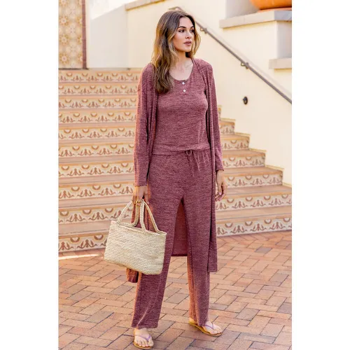 Ensemble pyjama à haut pantalon et robe de chambre - CUPSHE - Modalova