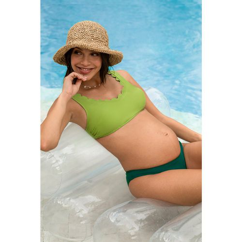 Bikini de maternité taille standard festonné vert - CUPSHE - Modalova