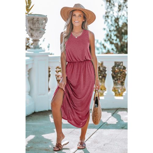 Robe rouge avec col rond - CUPSHE - Modalova