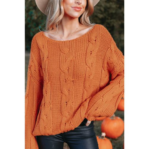 Pull à une épaule en tricot torsadé - CUPSHE - Modalova