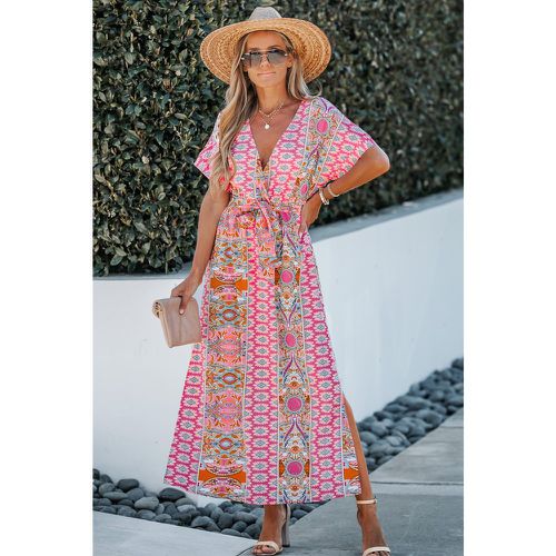 Robe maxi avec ceinture à imprimé floral paisley - CUPSHE - Modalova