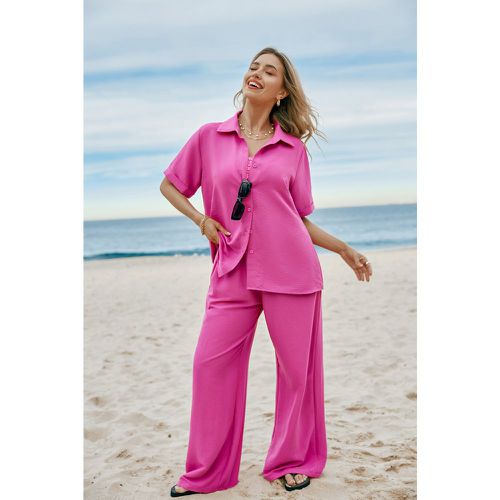 Chemise oversize fuchsia - CUPSHE - Modalova