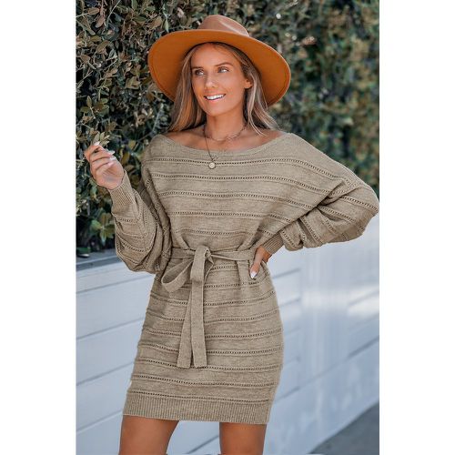 Robe pull à manches dolman et ceinture - CUPSHE - Modalova