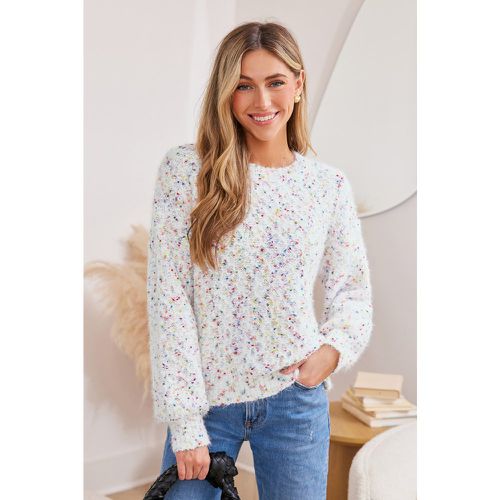 Pull en tricot confetti à manches longues - CUPSHE - Modalova