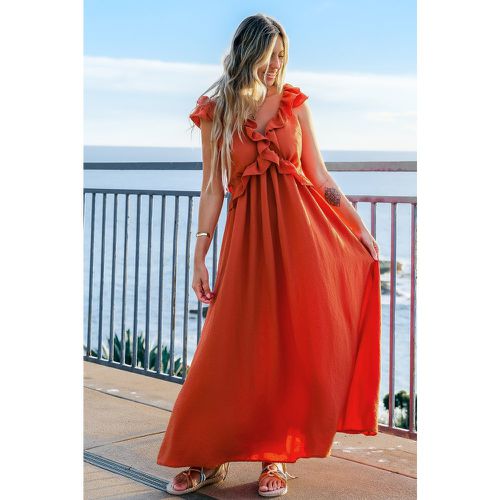 Robe longue sans manches à volants souples - CUPSHE - Modalova