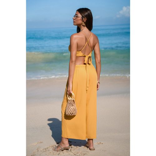 Combinaison jaune jambe large - CUPSHE - Modalova