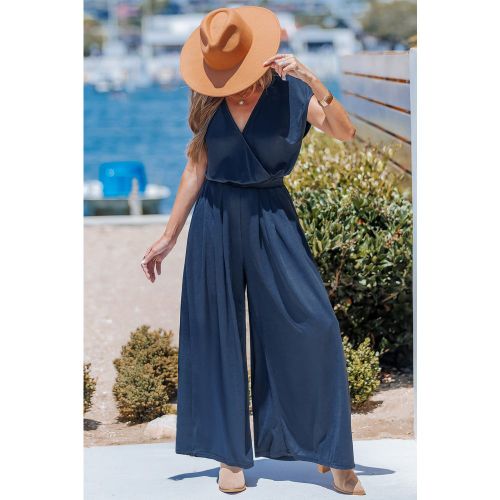 Combinaison bleue manches courtes - CUPSHE - Modalova