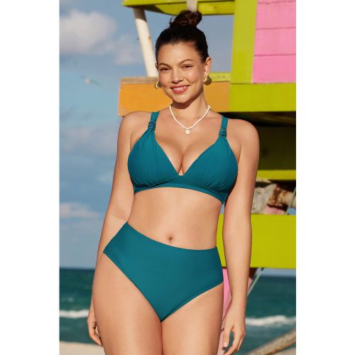 Bikini DD+ col diamant taille haute - CUPSHE - Modalova
