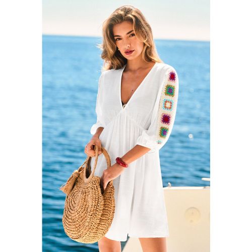 X Camille Robe de plage col plongeant transparente - CUPSHE - Modalova
