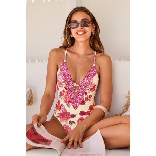 Maillot de bain une pièce col plongeant jambe standard - CUPSHE - Modalova
