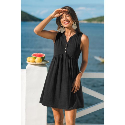 Robe courte tricot à col cranté - CUPSHE - Modalova