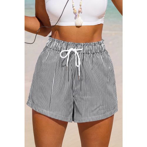 Short rayé à jambe large - CUPSHE - Modalova