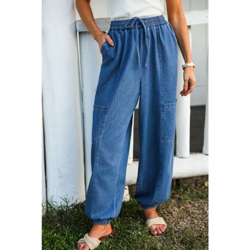 Pantalon à taille élastiquée jambe fuselée - CUPSHE - Modalova