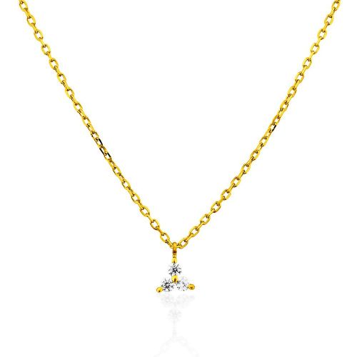 Collier en 375 et oxyde de zirconium - JULIETTE - Modalova